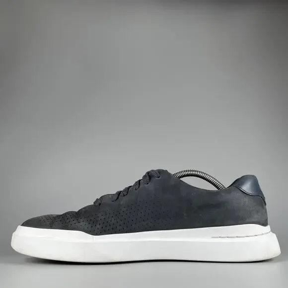 Cole Haan GrandPro Rally Men's Size 10.5 M Laser Cut Blue Suede Casual Sneakers - Picture 7 of 9